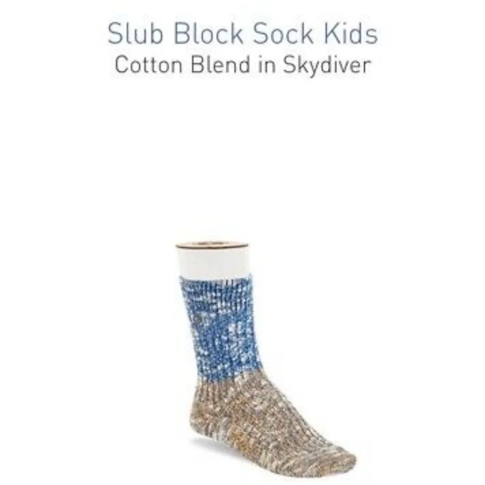 NWT Boy's Birkenstock Slub Block Socks
